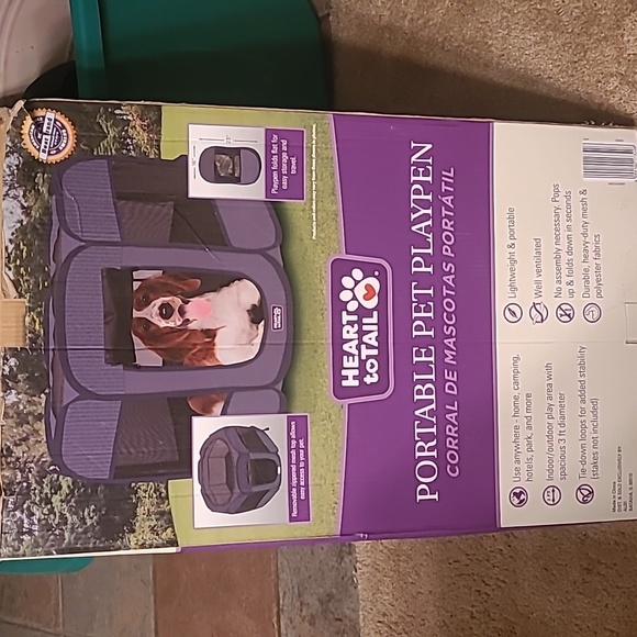 Heart to Tail Small Pets New In Box Heart To Tail Portable Mesh Pet Playpen Great For Travel